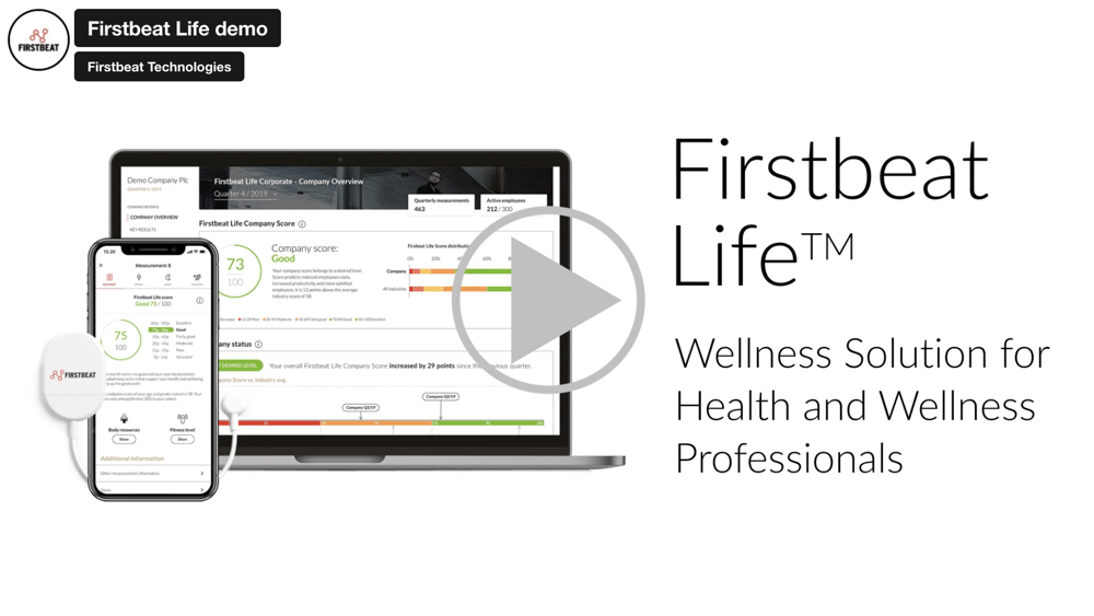 Firstbeat Life Demo video