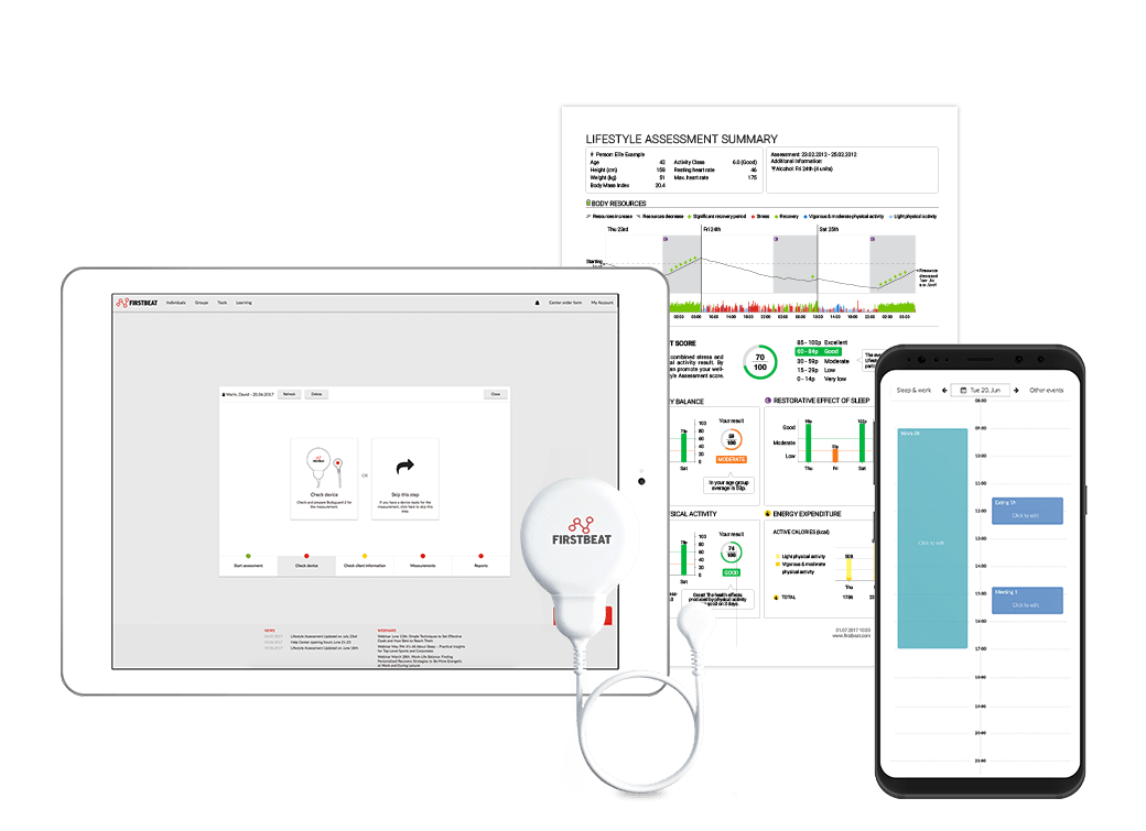 Firstbeat Lifestyle Assessment software and tools