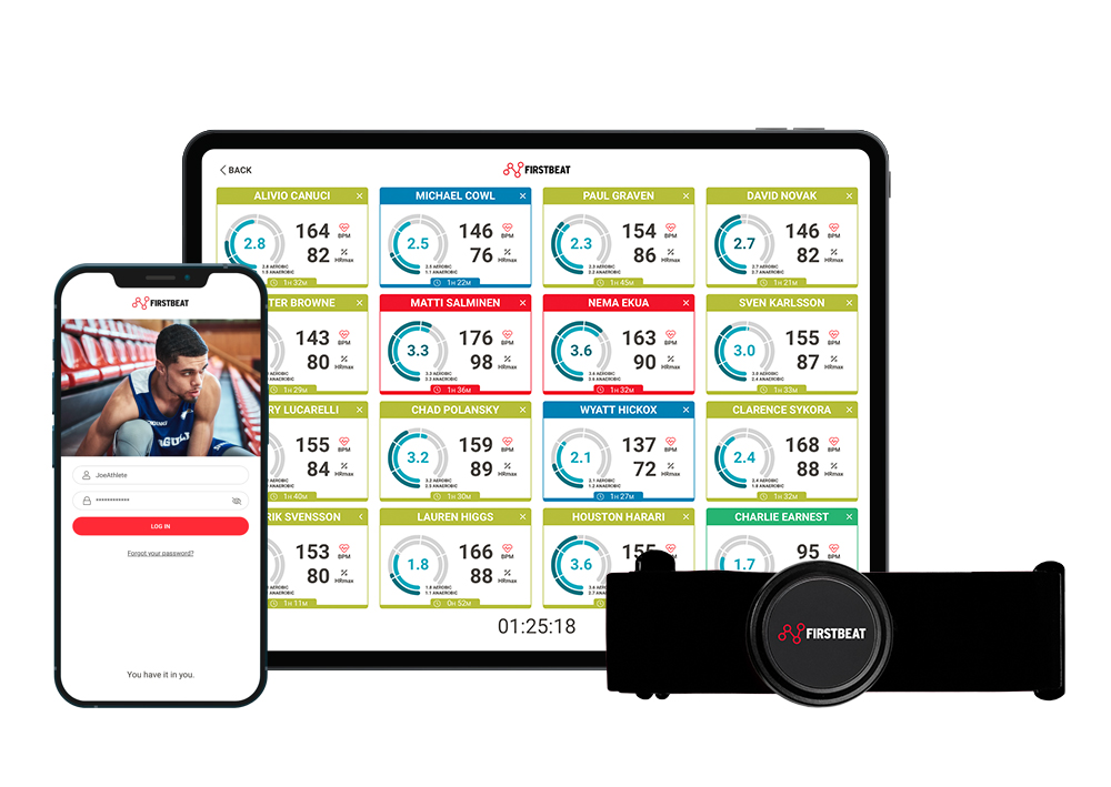 Firstbeat Sports Live App und Sensor